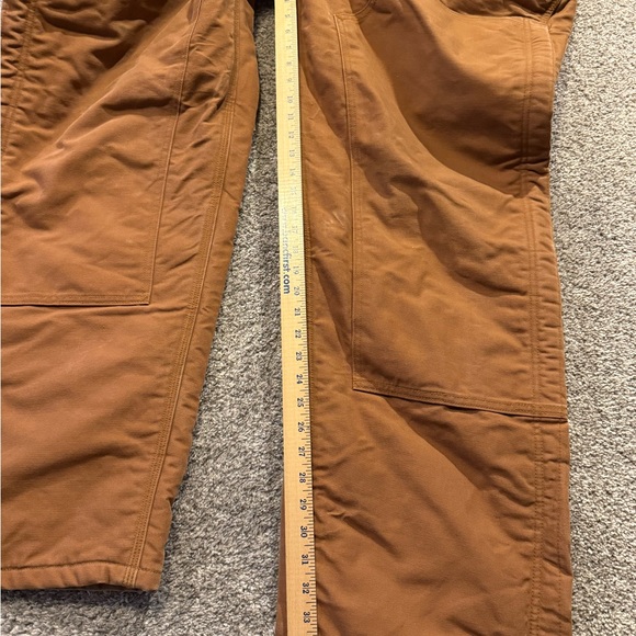 Carhartt FR Overalls Mens 50x36 * Flame Resistant Heavy Quilt Lined Bib Workwear - Picture 6 of 11